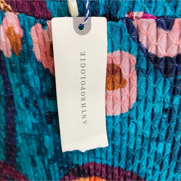 FARM for Anthropologie Floral Turquoise Maxi Skirt NEW! - Picture 8 of 11